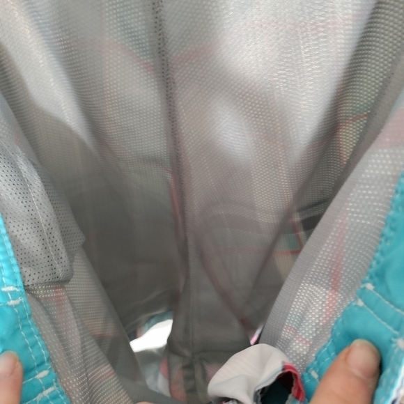 Men blue plaid swimming shorts size XL - Picture 5 of 5